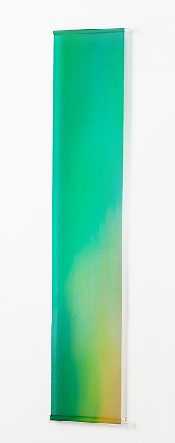 美濃友禅染め　絵絹タペストリー 新緑