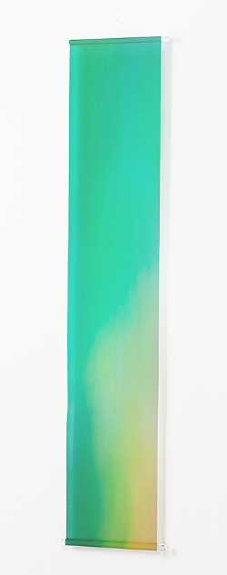 美濃友禅染め　絵絹タペストリー 新緑