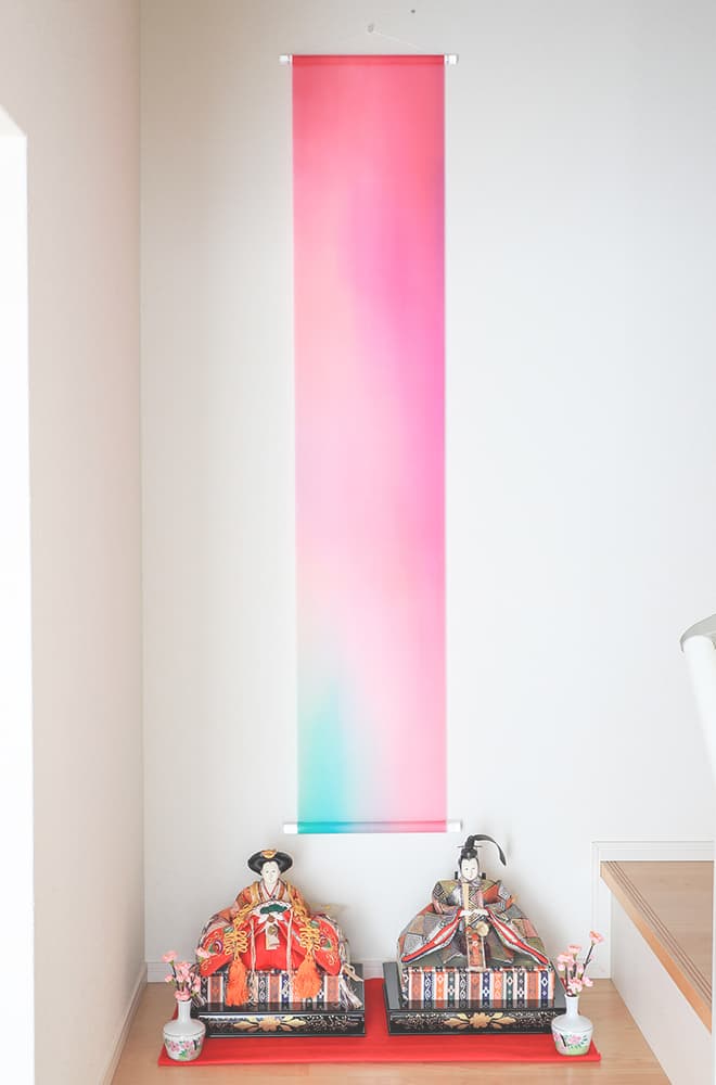 美濃友禅タペストリー　桃源　洋式イメージ図